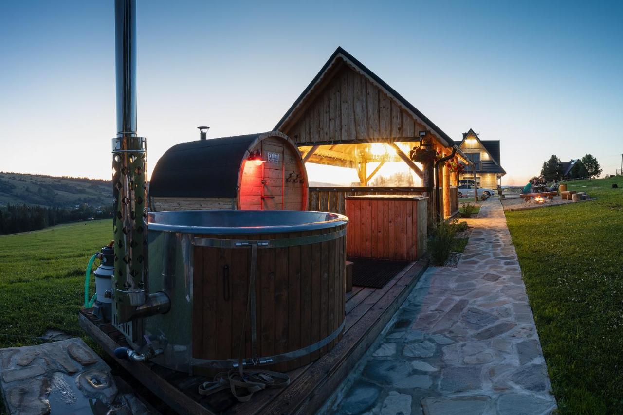 Witowianskie Domki Z Kominkiem, Jacuzzi I Sauna Dzianisz Esterno foto