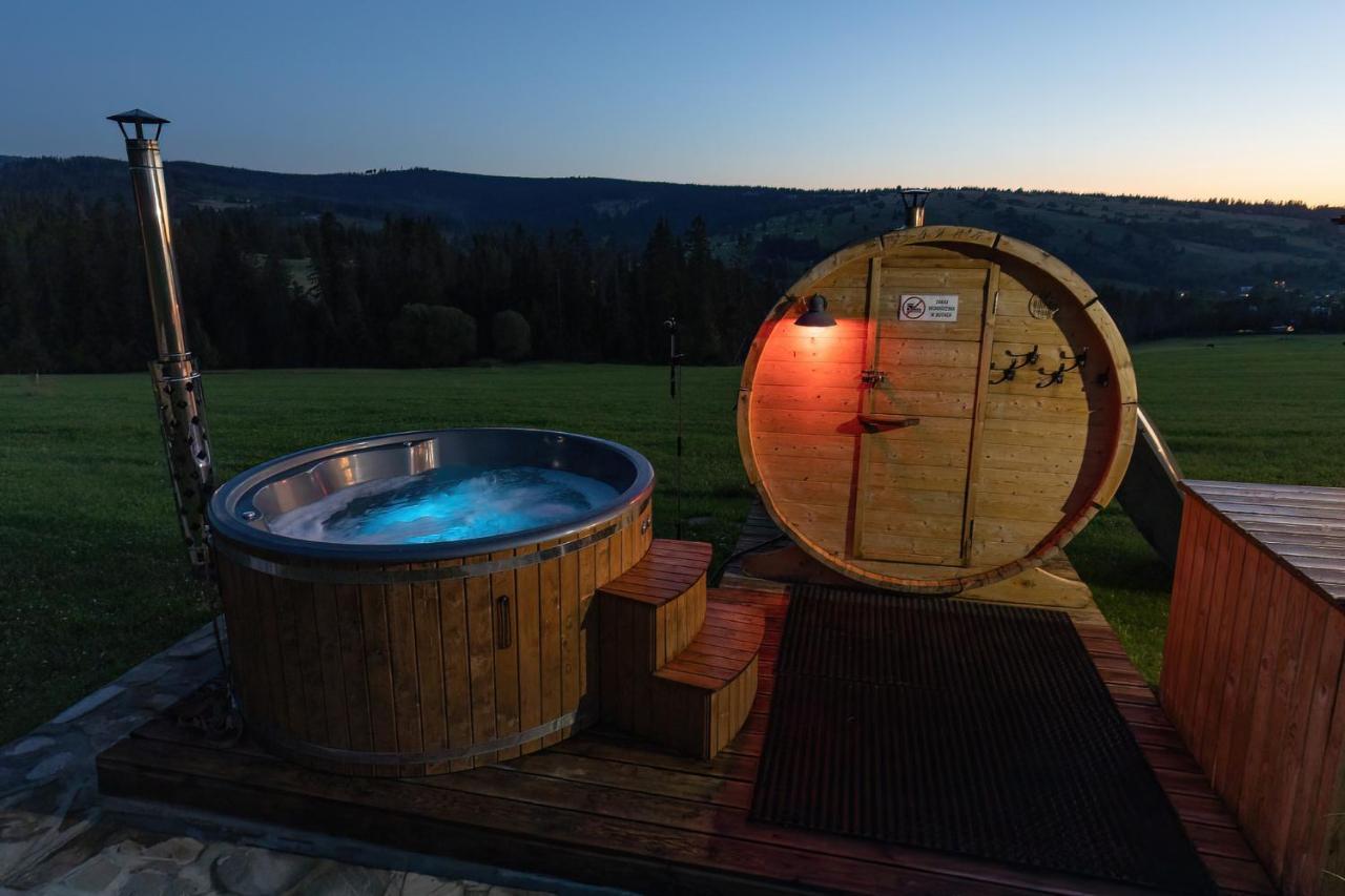 Witowianskie Domki Z Kominkiem, Jacuzzi I Sauna Dzianisz Esterno foto