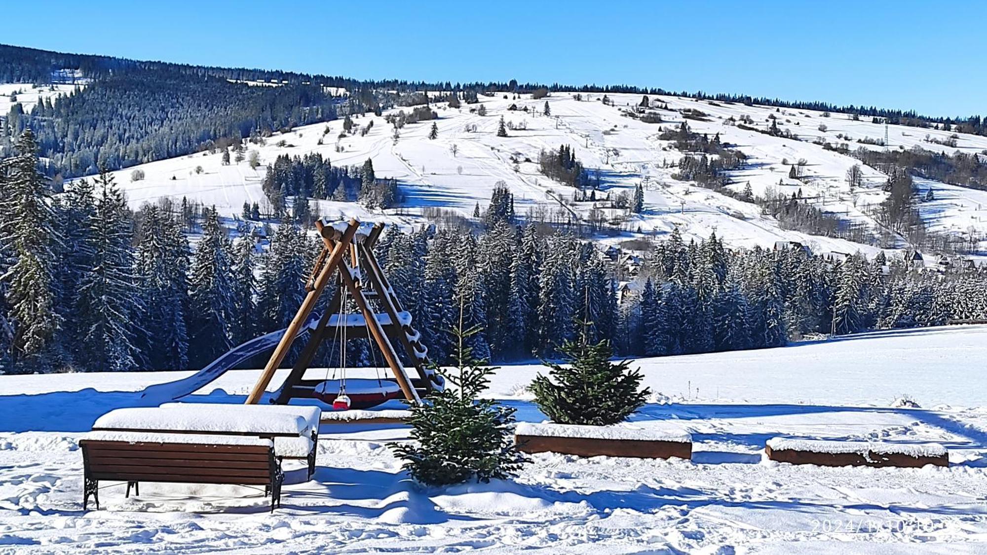 Witowianskie Domki Z Kominkiem, Jacuzzi I Sauna Dzianisz Esterno foto