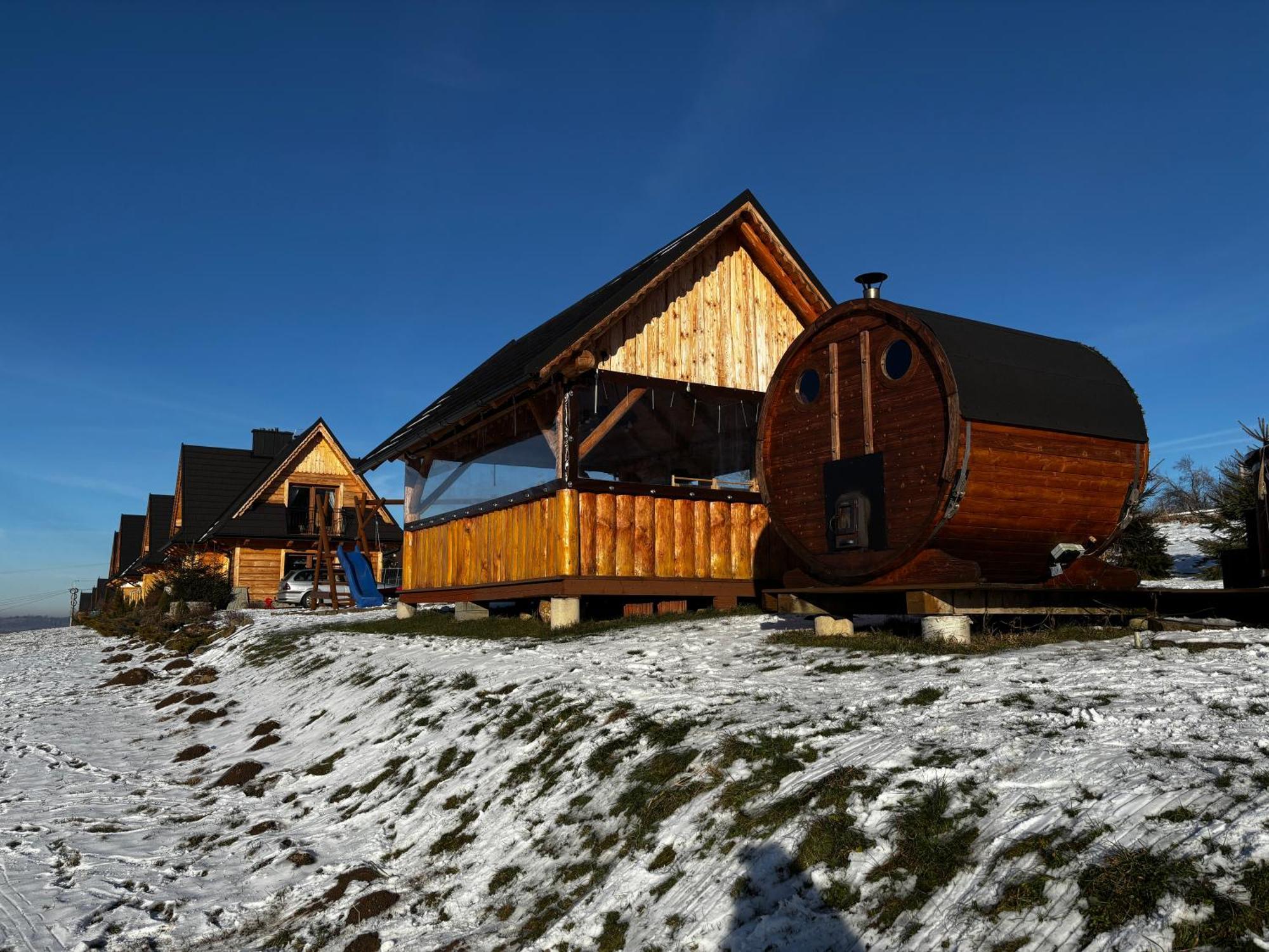 Witowianskie Domki Z Kominkiem, Jacuzzi I Sauna Dzianisz Esterno foto