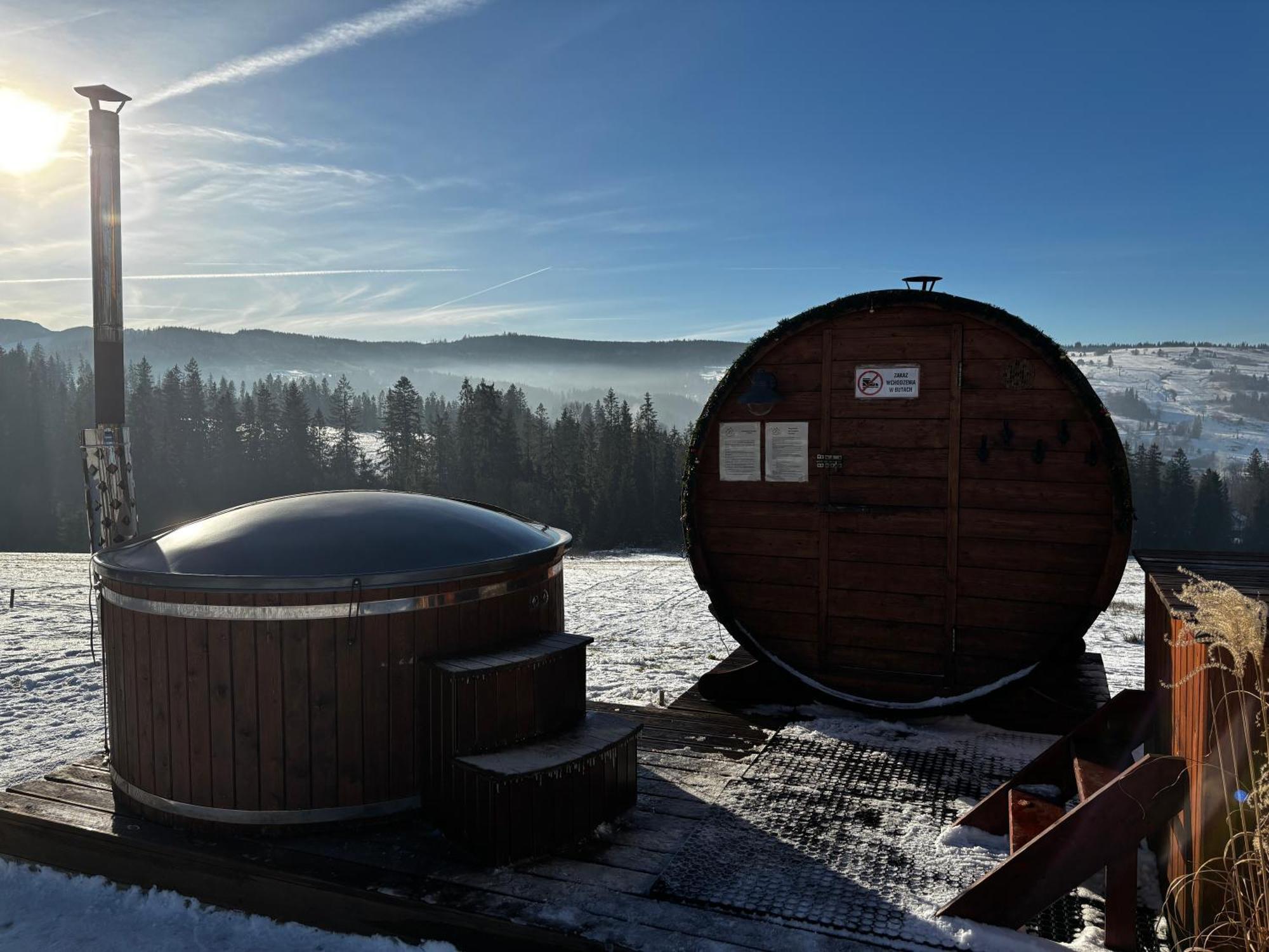 Witowianskie Domki Z Kominkiem, Jacuzzi I Sauna Dzianisz Esterno foto