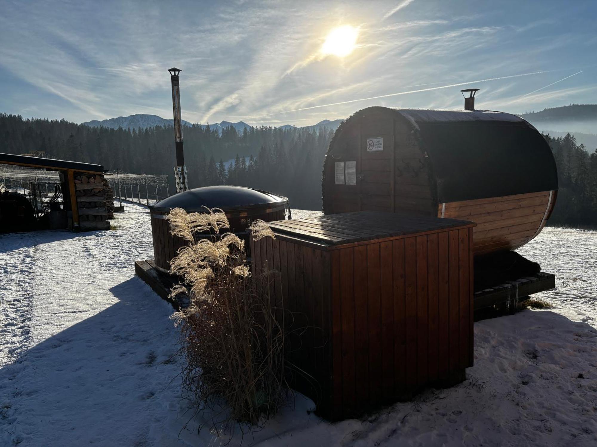 Witowianskie Domki Z Kominkiem, Jacuzzi I Sauna Dzianisz Esterno foto