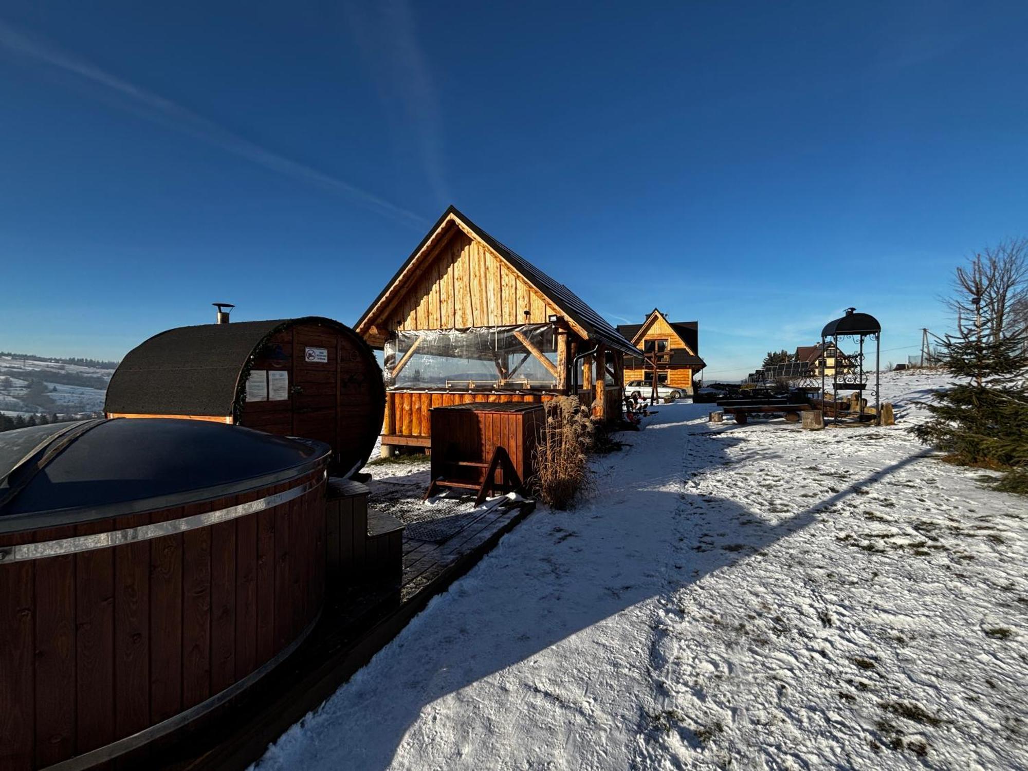 Witowianskie Domki Z Kominkiem, Jacuzzi I Sauna Dzianisz Esterno foto
